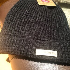 Men’s Clear Creek Black Insulated/Lined Acrylic Beanie - NWT